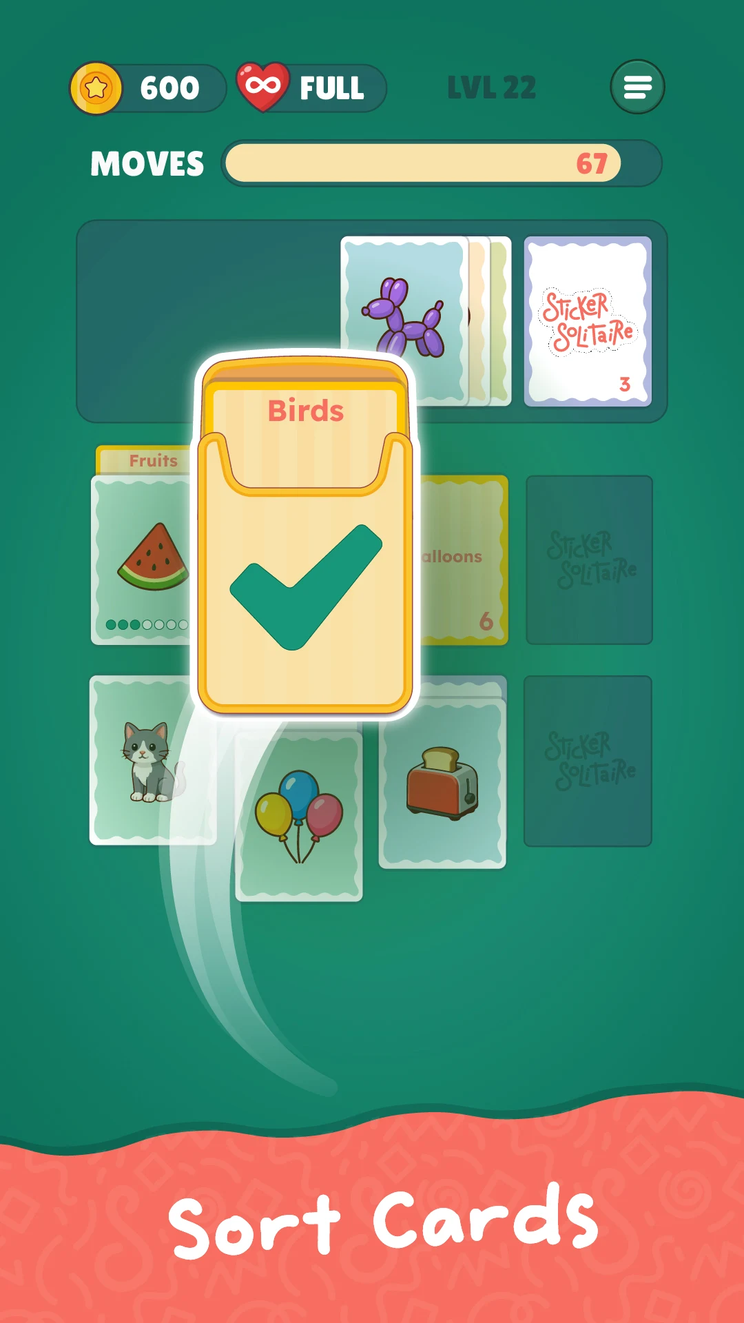Sticker Solitaire screenshot